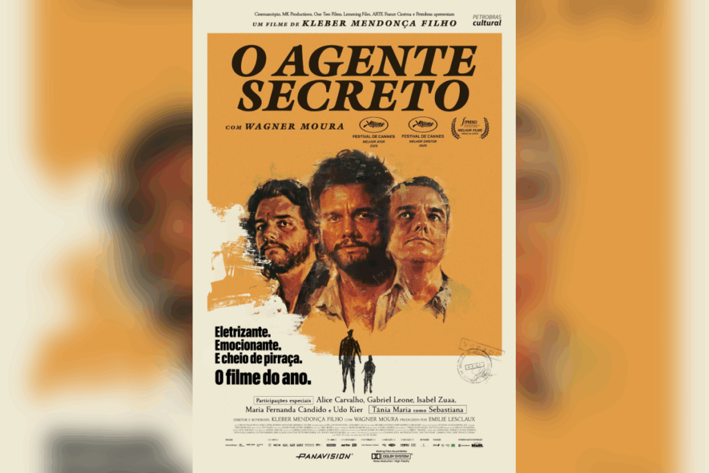 Em &#8220;O Agente Secreto&#8221;, um professor enfrenta dilemas sobre lealdade, memória e sobrevivência (Imagem: Reprodução digital | Vitrine Filmes)