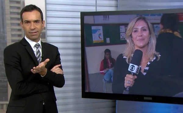 César Tralli e Flávia Freire por Reprodução/Instagram