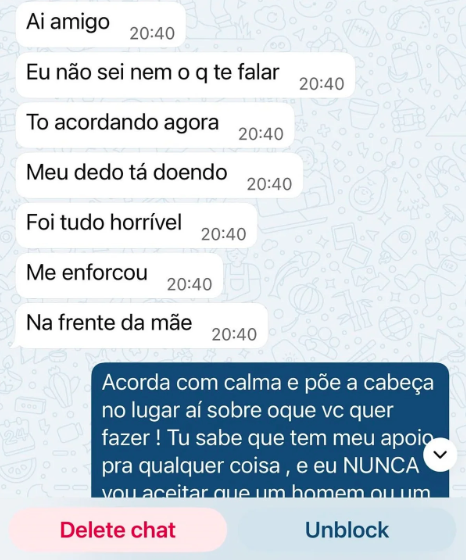 Conversas foram publicadas nas redes sociais por Reprodução | Instagram