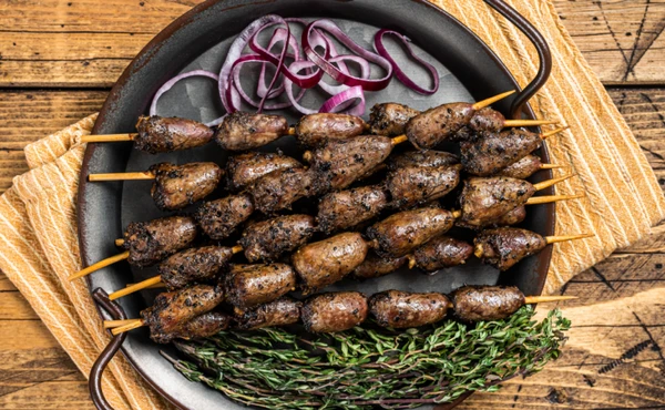 Espetinho de coração