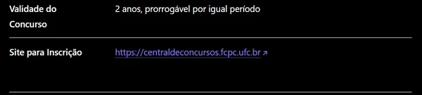 Universidade Federal abre concurso com 77 vagas imediatas e auxílio-alimentação de R$ 1 mil por Captura de tela 