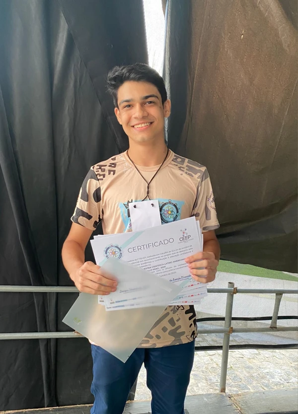 Yuri Henrique da Silva é estudante da rede estadual de ensino de Catu por Acervo Pessoal