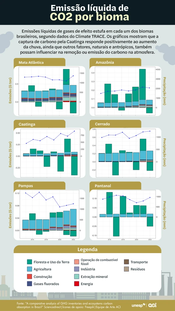 Caatinga é destaque nacional no sequestro de carbono, revela estudo da Unesp por Divulgação