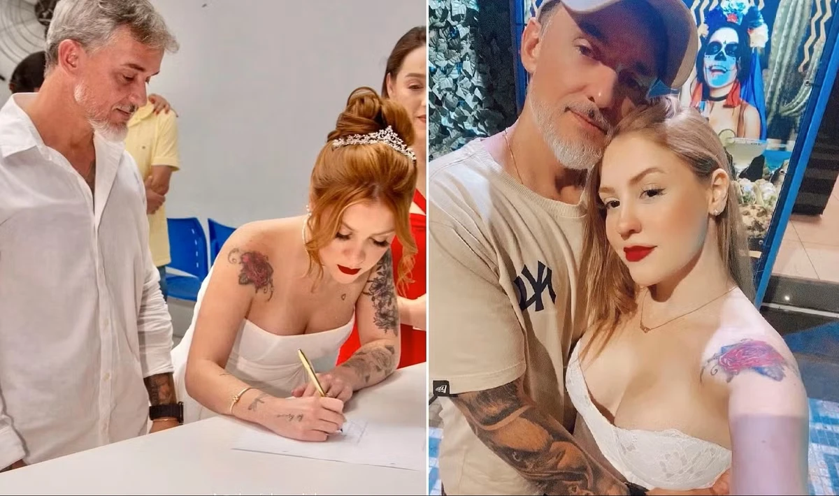 Daniel Cravinhos e a mulher, Carolina Andrade por Reprodução/TikTok