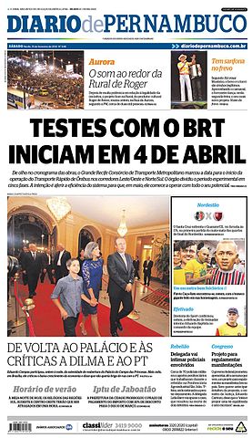 1825 - O jornal Diário de Pernambuco o mais antigo periódico em circulação da América Latina é fundado por Divulgação