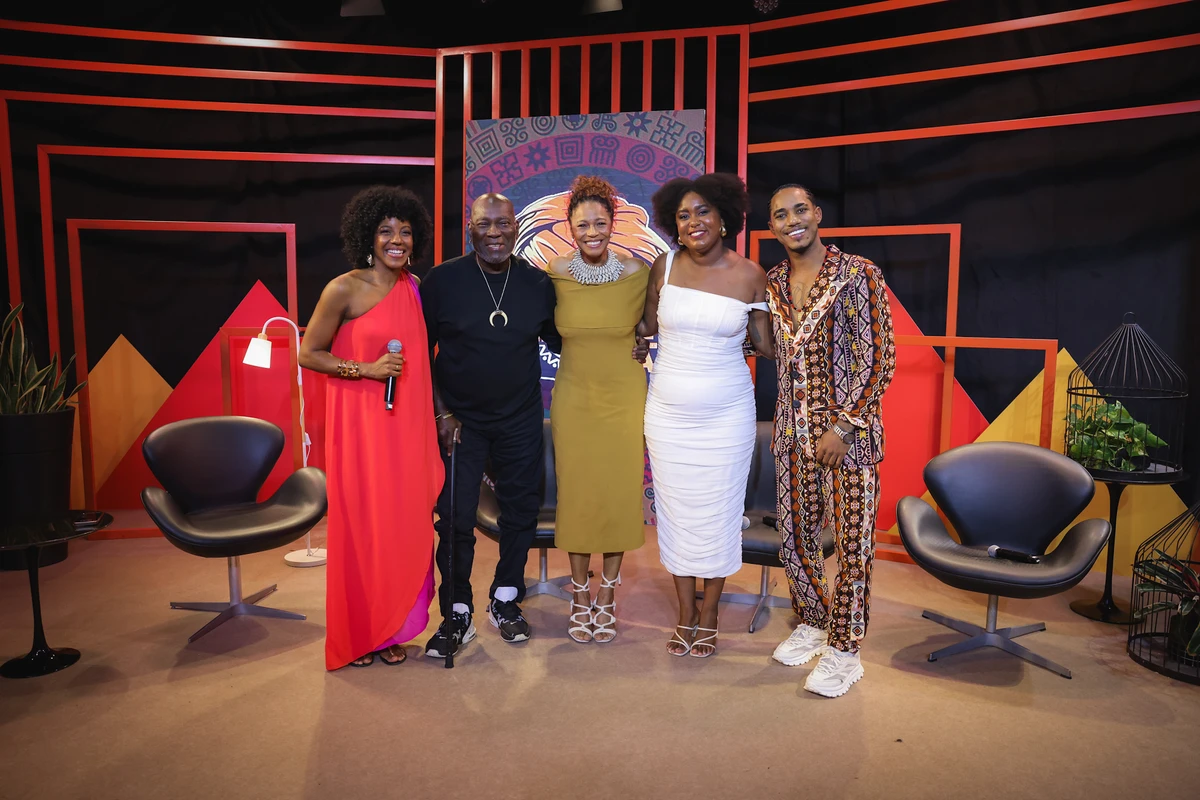 Luana Assiz, Lazzo Matumbi, Edvana Carvalho, Val Benvindo e O Kanalha no programa