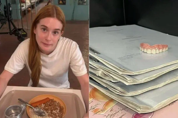Marina Ruy Barbosa passou por caracterização para viver Suzane