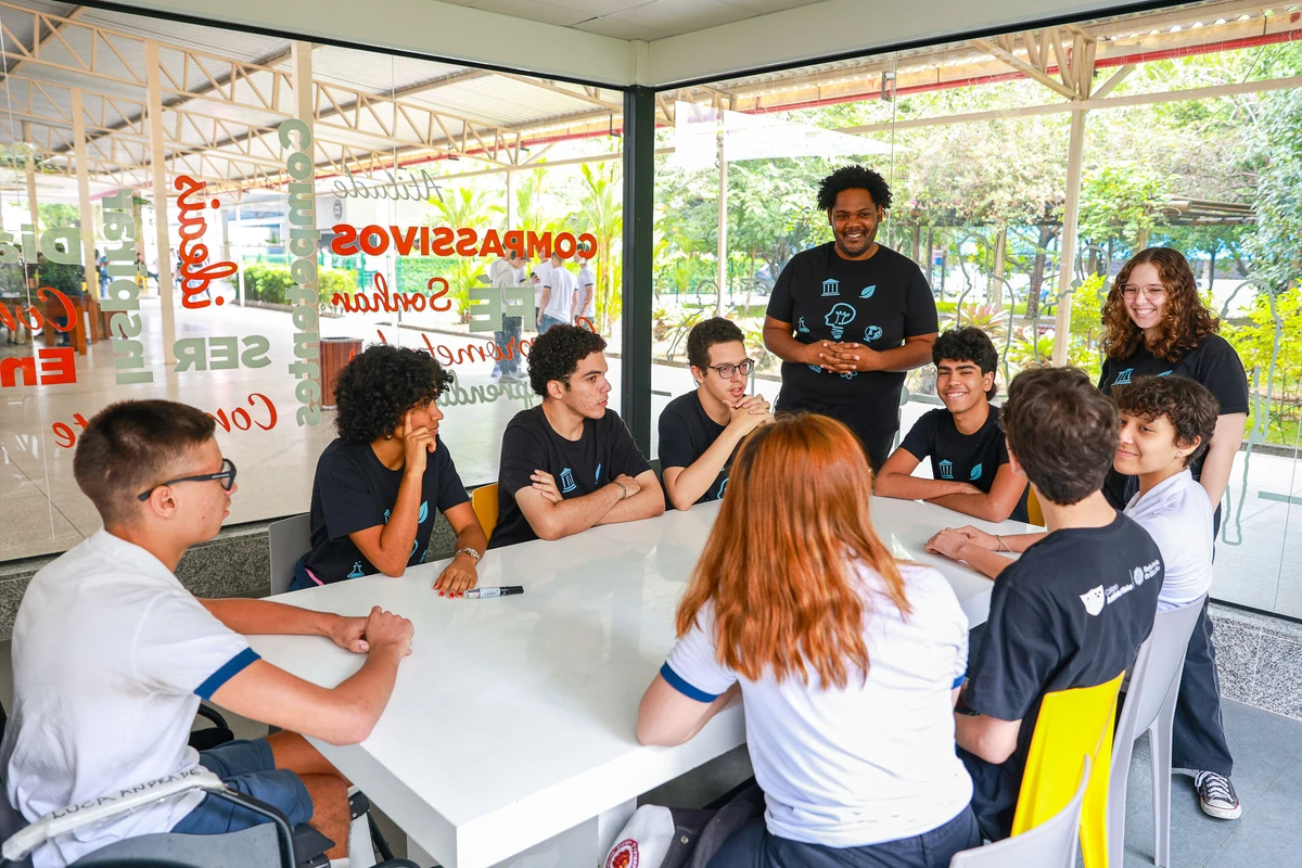 No Vieira, as habilidades acadêmicas e socioemocionais são trabalhadas nos núcleos de protagonismo juvenil por  Nicolas Arizer/Secom CAV