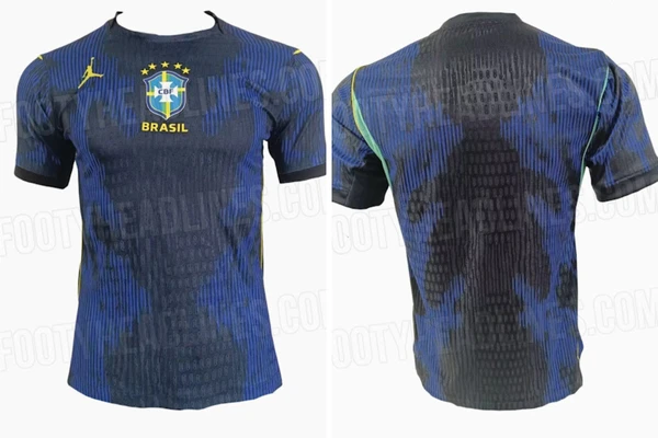 Nova camisa azul da Seleção Brasileira é vazada por site por Reprodução/Footy Headlines