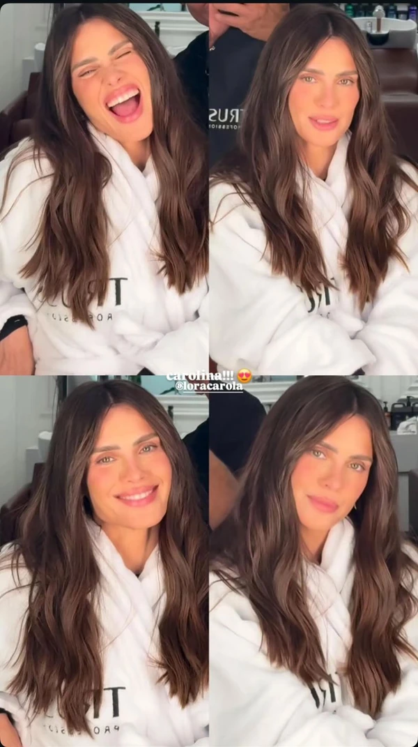 Novo visual de Carolina Dieckmmann por Reprdodução