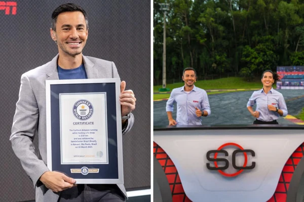 SportsCenter recebeu o certificado do Guinness por ação contra o sedentarismo