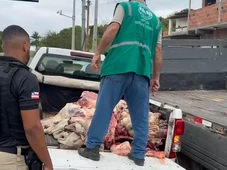 Imagem - 400 quilos de carne são apreendidos e açougue é fechado na Região Metropolitana de Salvador