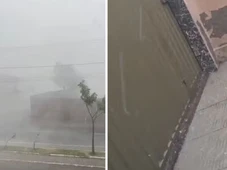 Imagem - Cidade baiana registra chuva de granizo e tempestade
