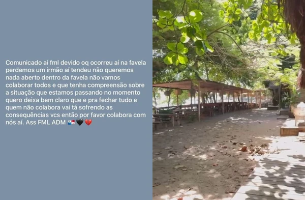 ADM impôs toque de recolher após morte de líder de facção por Reprodução