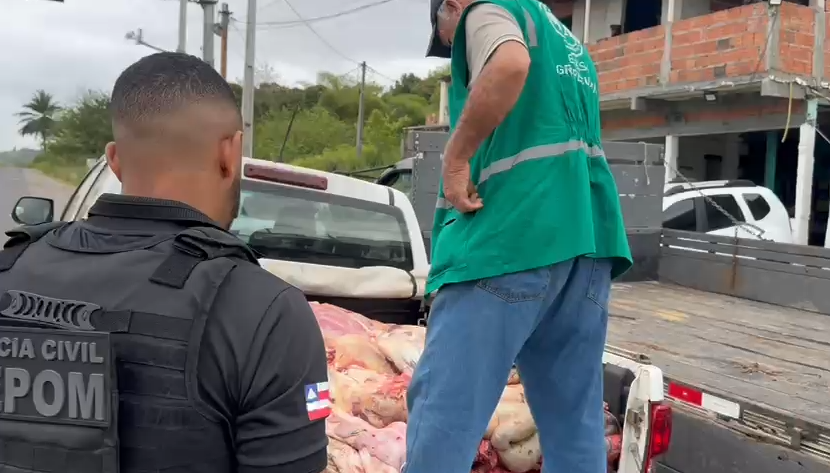 Carne é apreendida na Região Metropolitana de Salvador por Divulgação