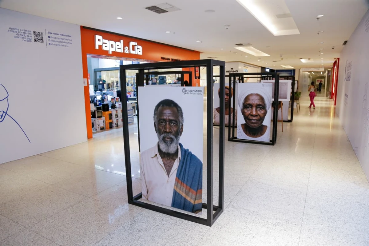 Exposição "Fragmentos da Memória" está aberta ao público no Shopping da Bahia por Arisson Marinho/CORREIO