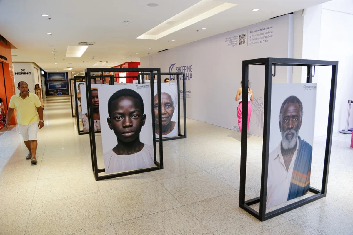 Exposição "Fragmentos da Memória" está aberta ao público no Shopping da Bahia por Arisson Marinho/CORREIO