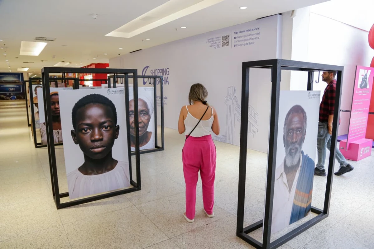 Exposição "Fragmentos da Memória" está aberta ao público no Shopping da Bahia por Arisson Marinho/CORREIO