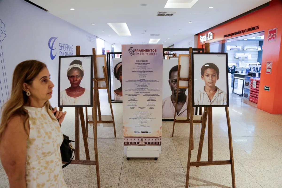 Exposição "Fragmentos da Memória" está aberta ao público no Shopping da Bahia por Arisson Marinho/CORREIO