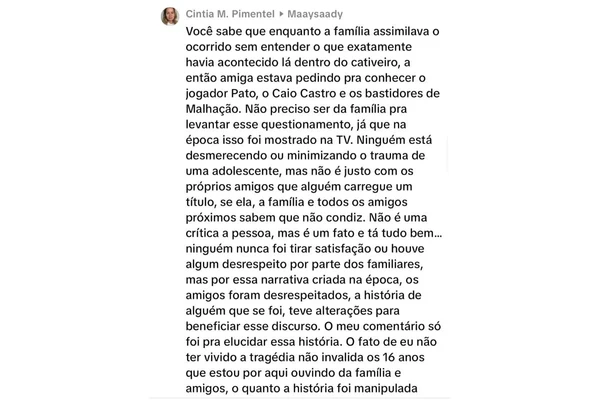 Mensagens de Cintia por Reprodução