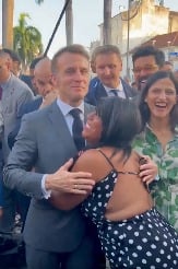 Reprodução por Macron é ovacionado em Salvador