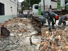 Imagem - Três pessoas morrem após ônibus derrubar muro de estacionamento