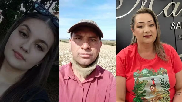 Julia Kwapis, Jurandir Nogueira Ferreira e Adriane Maria de Moura morreram por Reprodução