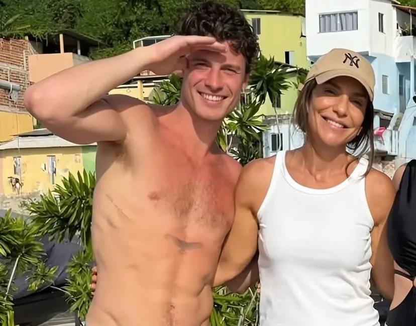 Shawn Mendes e Ivete Sangalo no píer na Baía de Todos-os-Santos por Reprodução/Redes Sociais