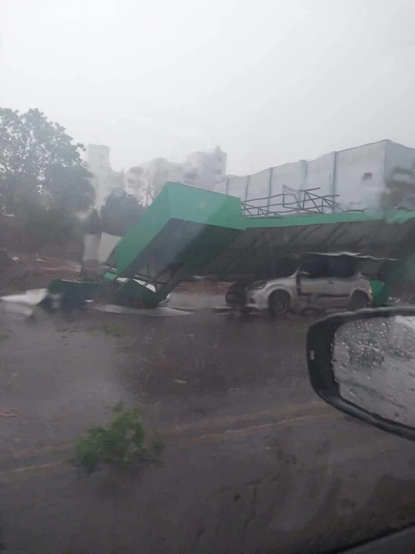 Tornado no Paraná por Reprodução/ Redes sociais