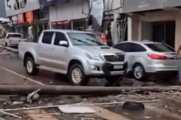 Tornado no Paraná por Reprodução/ Redes sociais