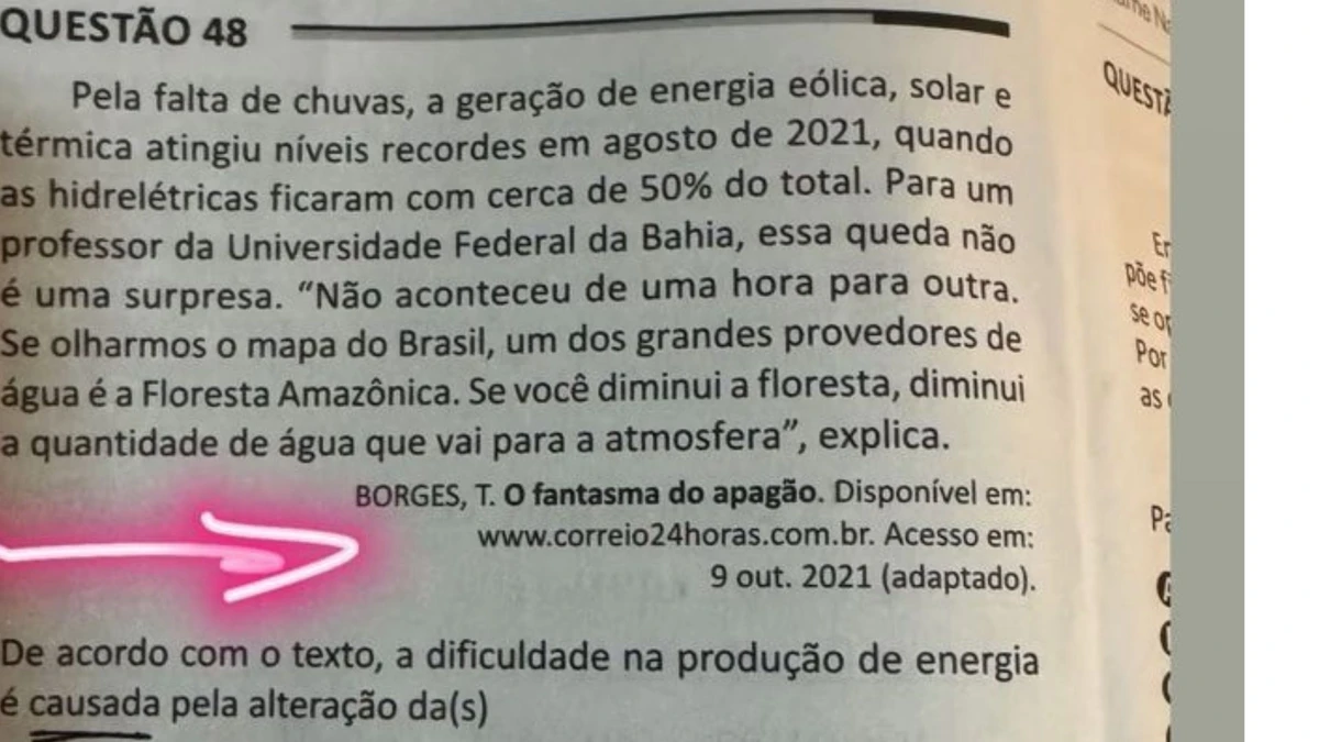 Reportagem sobre apagão foi publicada em 2021