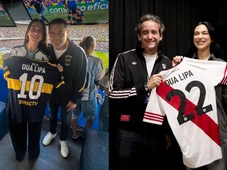Imagem - Dua Lipa surpreende e assiste à Boca Juniors e River Plate na Bombonera