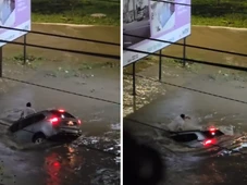 Imagem - Motorista é 'engolido' por enxurrada após fortes chuvas na Bahia; veja vídeo