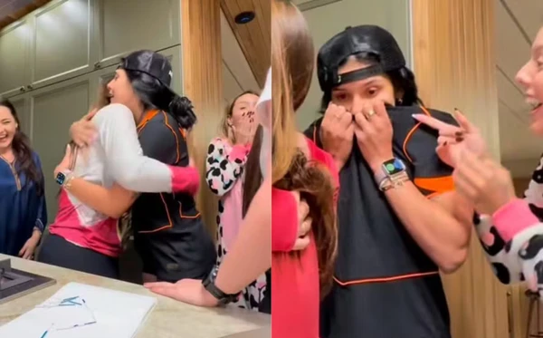 Ana Castela em pegadinha com amigas