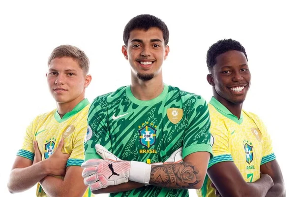 Dell, Arthur Jampa e Ruan Pablo por Divulgação/CBF