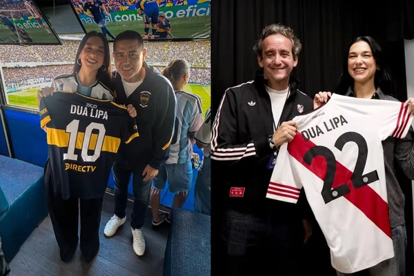 Dua Lipa no estádio estádio La Bombonera