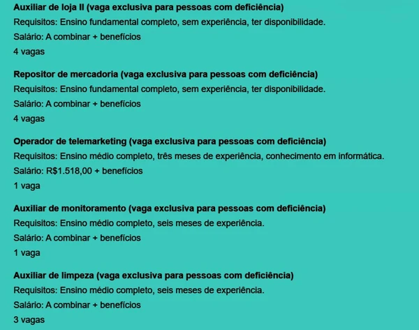 Veja vagas por Reprodução