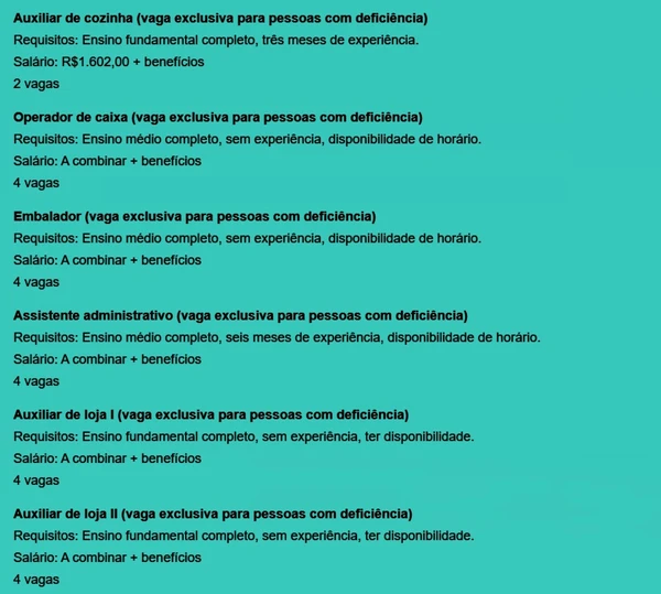 Veja vagas por Reprodução