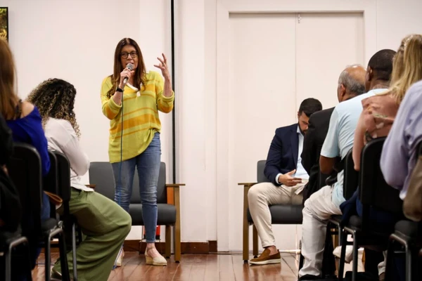 Apresentação do Plano do Pilar por Bruno Concha/Secom PMS