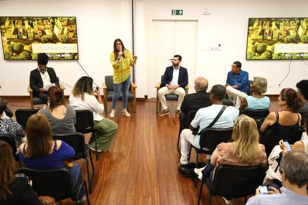 Apresentação do Plano do Pilar por Bruno Concha/Secom PMS