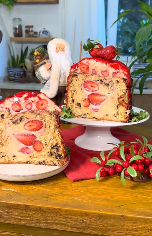 Chocotone de Morango do Amor por Reprodução / Tik Tok