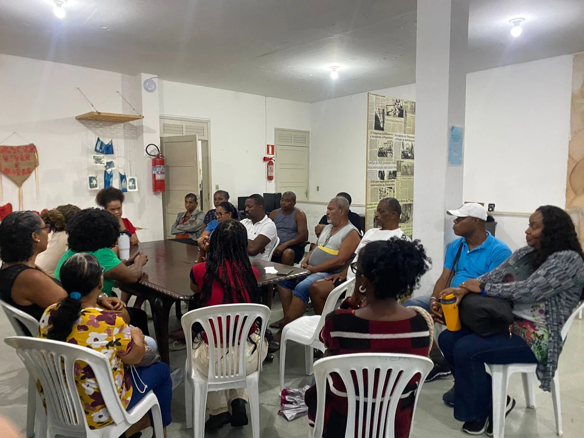 Moradores de São Lázaro se reuniram para discutir próximos passos por Maria Raquel Brito/CORREIO