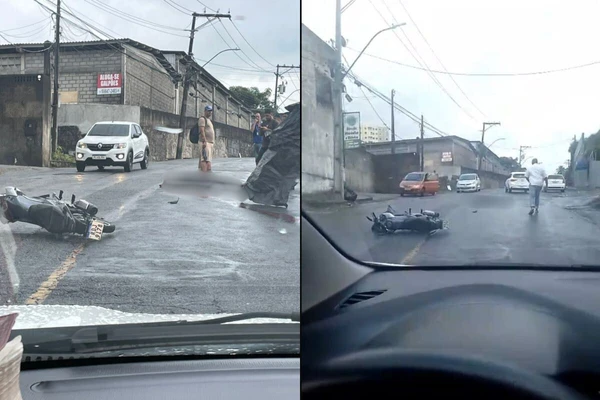 Motociclista morreu após derrapar em pista molhada e bater de frente com carro em Salvador
