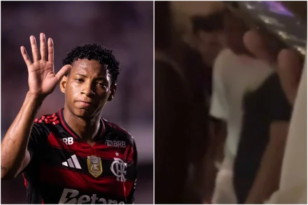 Plata, do Flamengo, foi filmado em balada