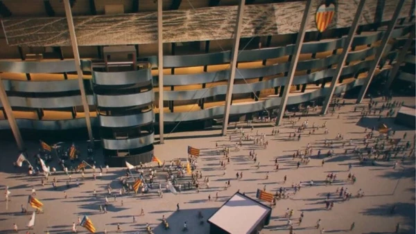 Estádio do Valencia por Reprodução