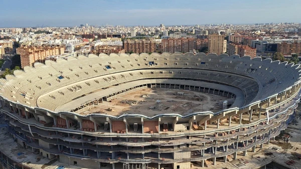 Estádio do Valencia por Reprodução