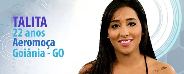 Ex-BBB Talita Araújo  por Reprodução/TV Globo 