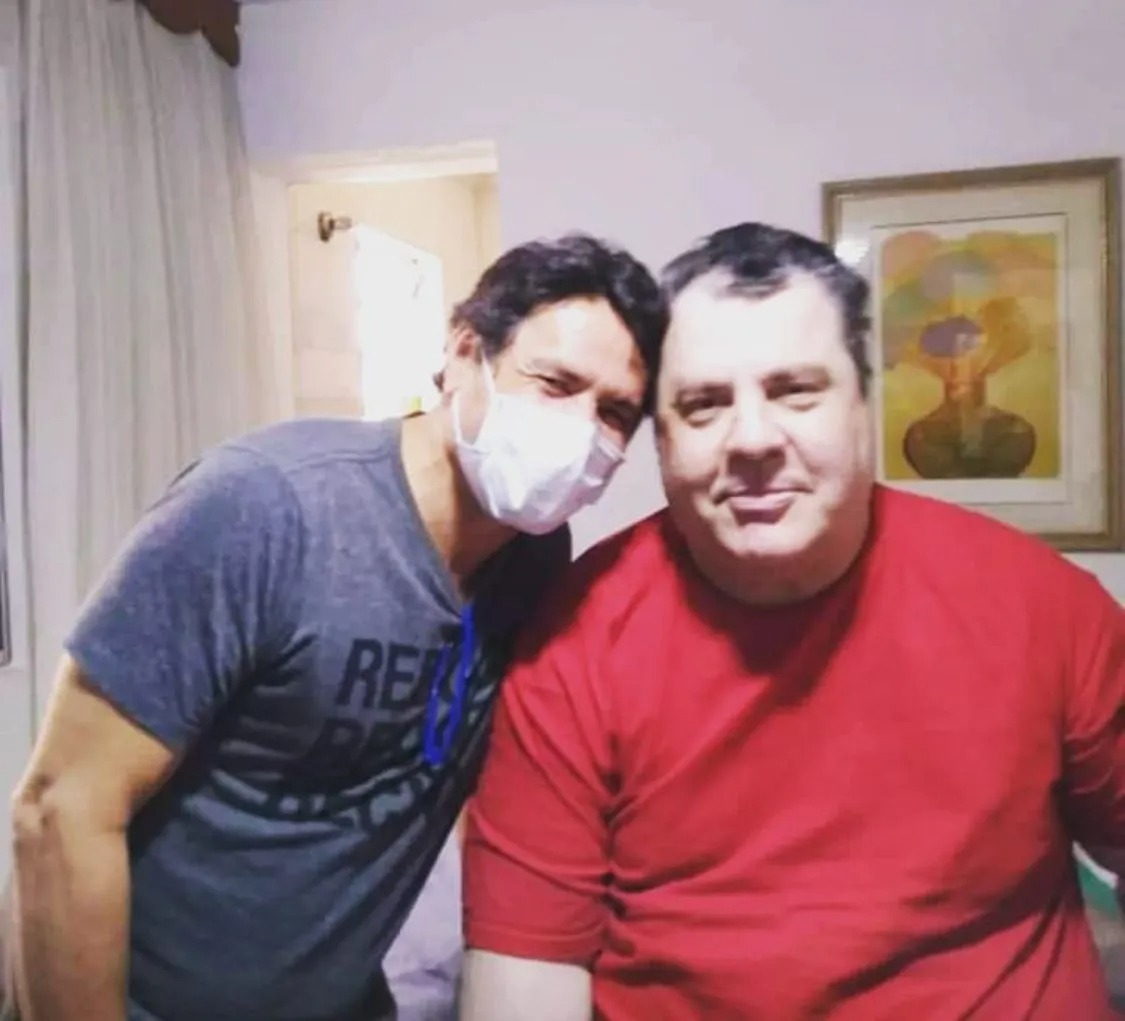 Gerson Brenner reencontra o ator Jandir Ferrari por Reprodução/Instagram