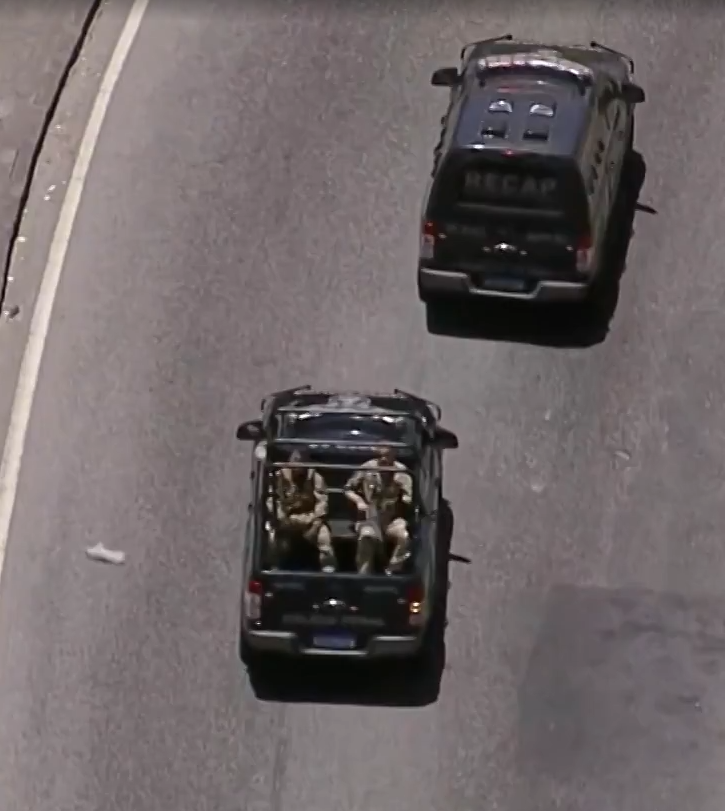 Transferência dos 7 chefes do CV para presídios federais por Reprodução TV Globo