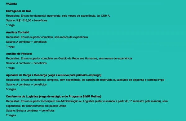 Veja vagas por Reprodução